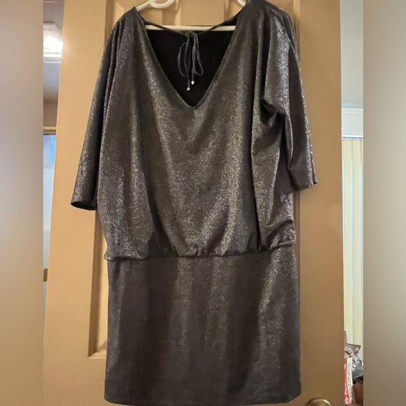 White House Black Market Silver Dress - Picture 2 of 4